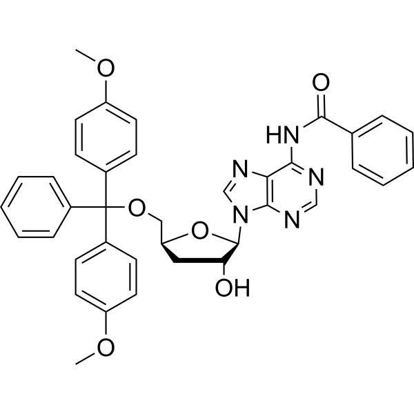 N-Benzoyl-5′-O-[bis(4-methoxyphenyl)phenylmethyl]-3′-deoxyadenosine 84138-86-3